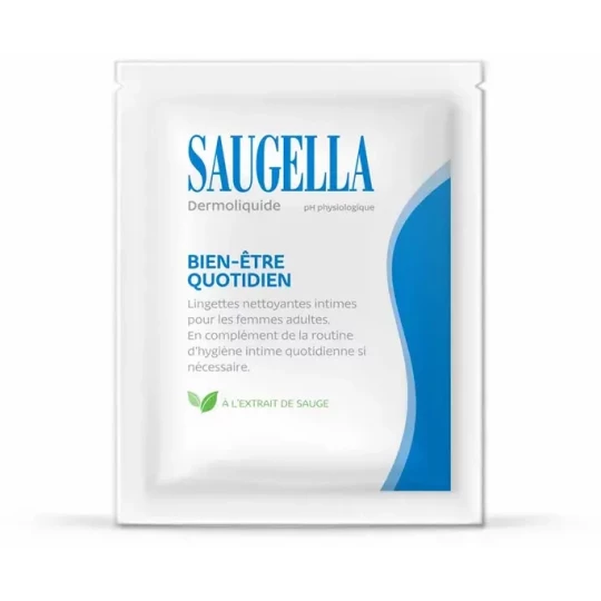 Saugella Dermoliquide Lingettes nettoyantes intimes x 10 - image 2
