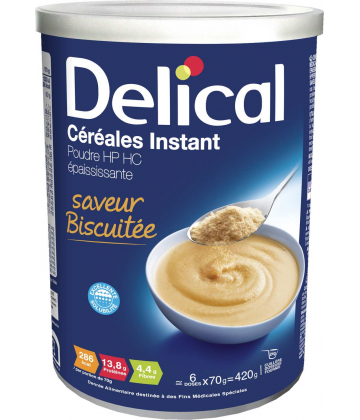 Delical Céréales Instant Saveur Biscuité 420 g