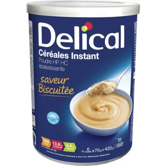 Delical Céréales Instant Saveur Biscuité 420 g