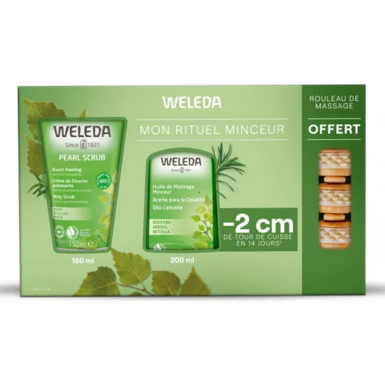 Weleda Le Duo Minceur Naturel Huile de Massage 200 ml + Crème de Douche Gommante 150 ml Offerte