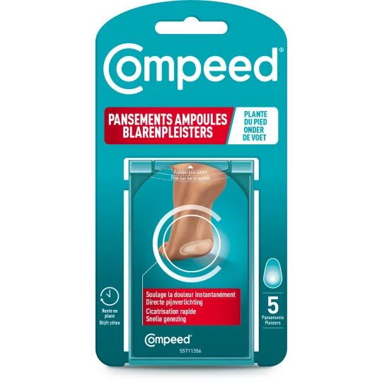 Compeed Pansements Ampoules Plante du Pied Sport x 5