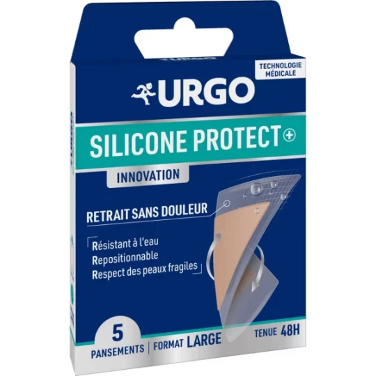 Urgo Silicone Protect + Innovation Pansements Larges x 5