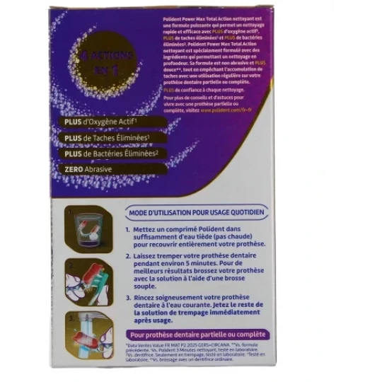 Polident Nettoyant Total Action Comprimés x 66 - image 2