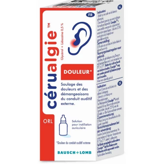 Cérualgie Douleur Gouttes Auriculaires 7 g