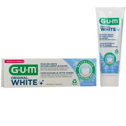 Gum Original White Dentifrice Blancheur 2 + 1 Offert - image 2