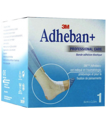 Adheban+ Bande Adhésive Élastique 2,5 m x 6 cm