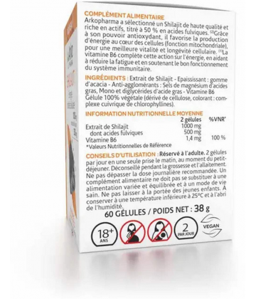 Arkopharma Arkogélules Shilajit Gélules x 60 - image 3