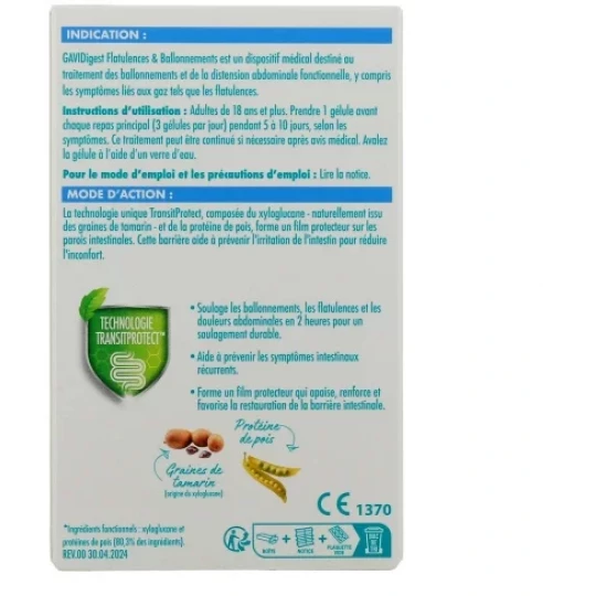 Reckitt GAVIDigest Flatulences et Ballonnements Gélules x 30 - image 2