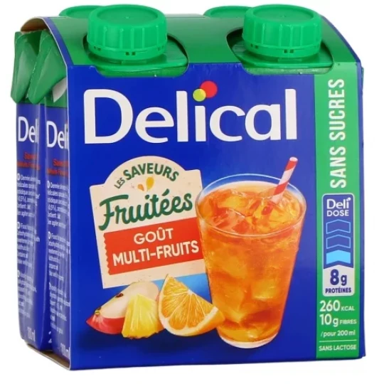 Delical Les Saveurs Fruitées Sans Sucres 4 x 200 ml - image 3