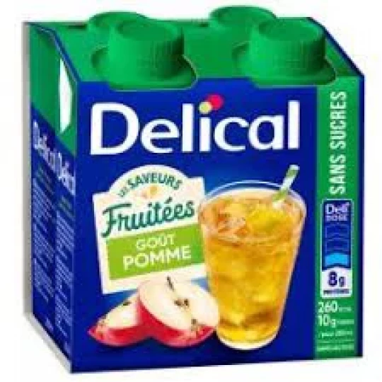 Delical Les Saveurs Fruitées Sans Sucres 4 x 200 ml