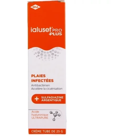 Ialuset Pro Plus Plaies Infectées Crème 25 g