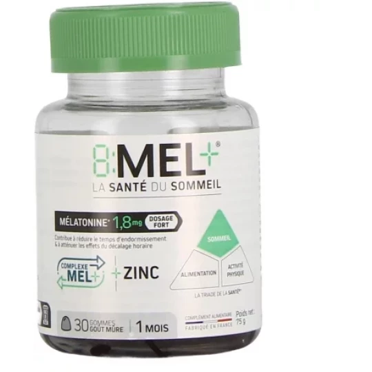 8MEL+ Mélatonine 1,8 mg Gommes x 30 - image 3