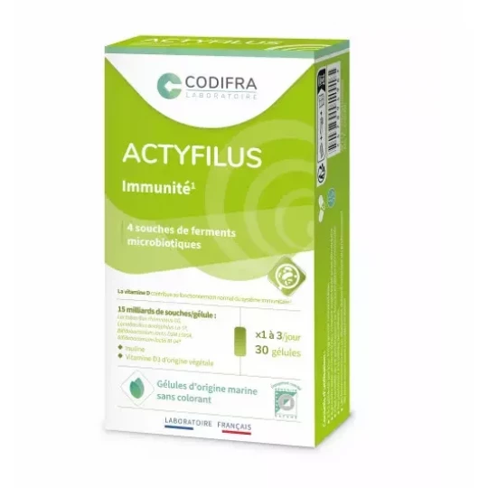 Actyfilus Probiotiques Gélules x 30