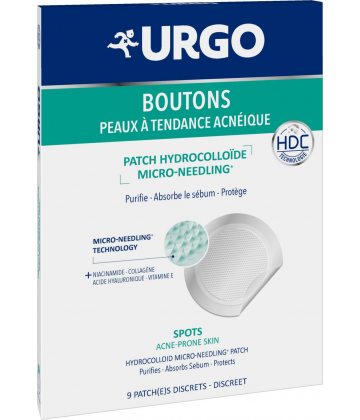Urgo Boutons Patch Hydrocolloïde Micro-Needling x 9