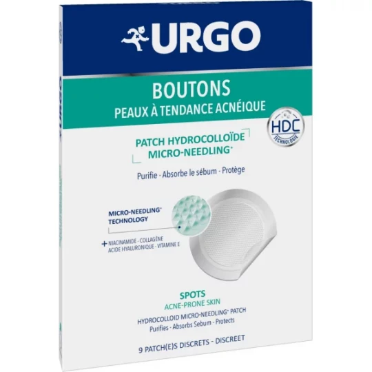 Urgo Boutons Patch Hydrocolloïde Micro-Needling x 9