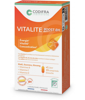 Vitalité Boost 8H Comprimés x 15