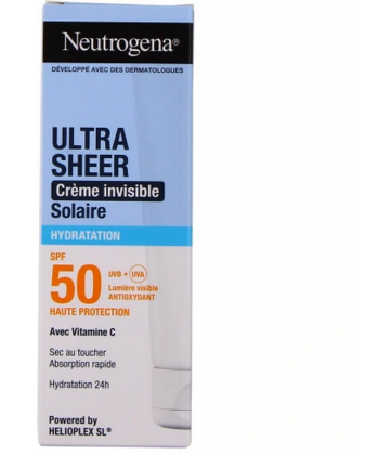 Neutrogena Ultra Sheer Crème Invisible Solaire Hydratation SPF50 50 ml - image 2