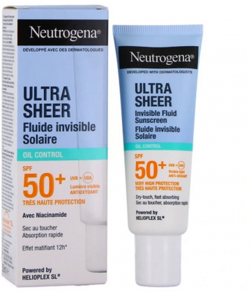 Neutrogena Ultra Sheer Fluide Invisible Solaire Oil Control SPF50+ 50 ml