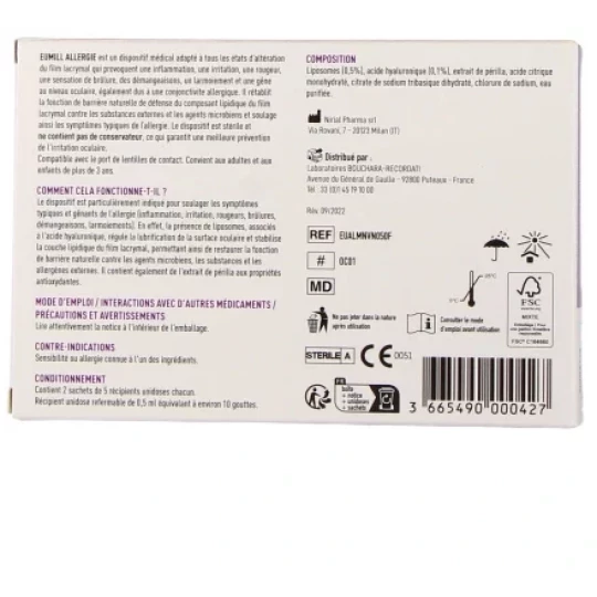 Eumill Allergie Oculaire Monodoses x 10 - image 2