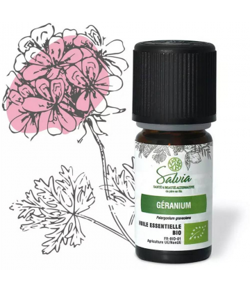 Salvia Nutrition Huile Essentielle Géranium Bio 5 ml - image 2