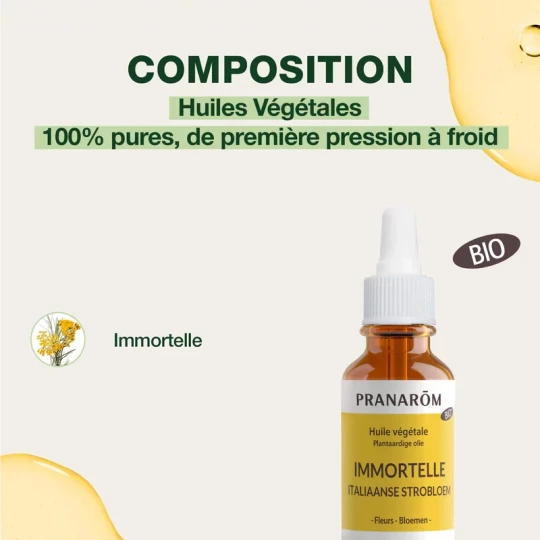 Pranarôm Huile Végétale Immortelle (Hélichryse) Bio 30 ml - image 3
