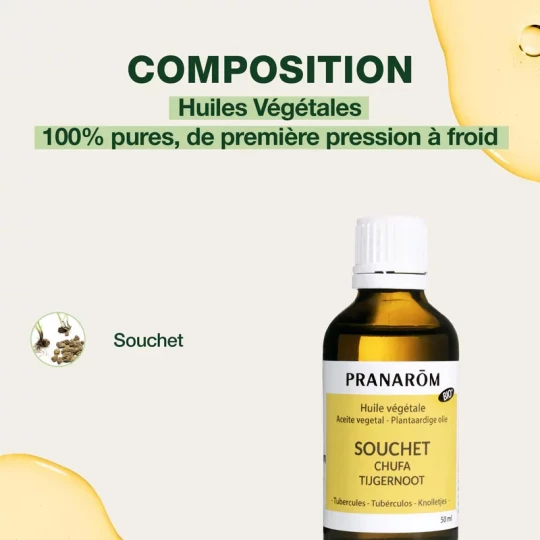 Pranarôm Huile Végétale Souchet Bio 50 ml - image 2