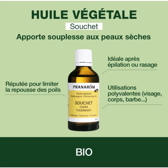 Pranarôm Huile Végétale Souchet Bio 50 ml - image 5