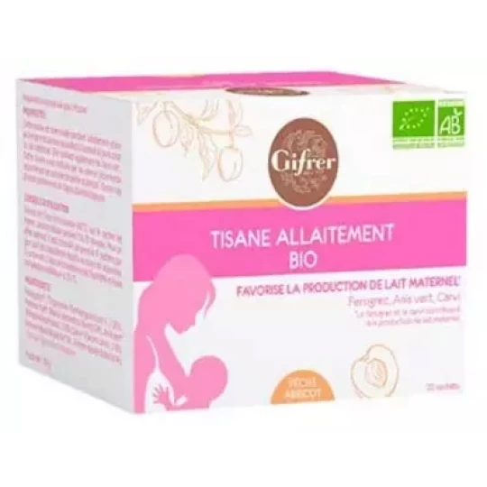 Gifrer Tisane Allaitement Pêche Abricot Bio x 20