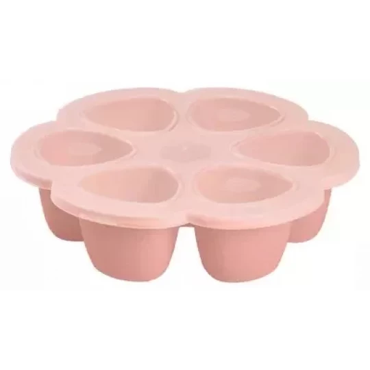 Béaba Multiportions Silicone 6 x 90 ml 4 Mois et + Rose