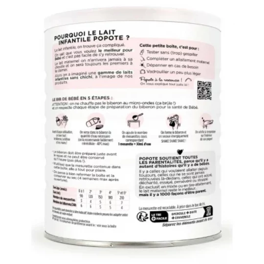 Popote Le 1er Âge de 0 à 6 Mois Bio 400 g - image 2