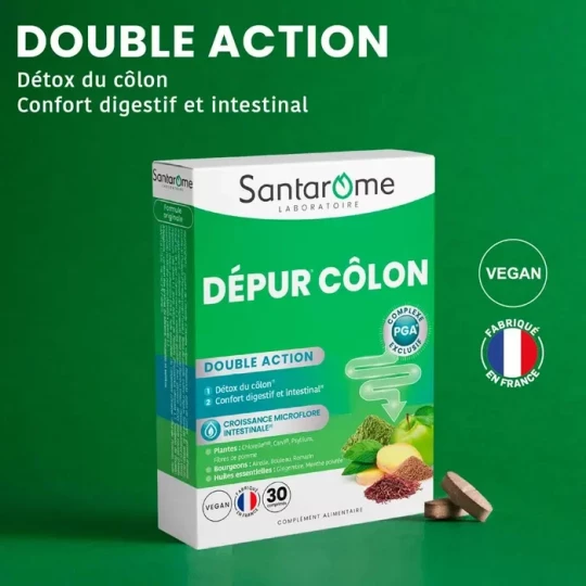 Santarome Dépur Côlon Comprimés x 30 - image 5