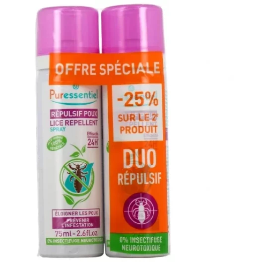 Puressentiel Spray Répulsif Poux 2 x 75 ml - image 3