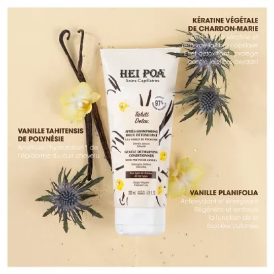 Hei Poa Tahiti Detox Après-Shampoing Doux Détoxifiant 200 ml - image 2