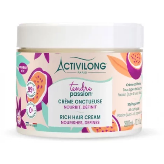 Activilong Tendre Passion Crème Coiffante Onctueuse Tous Types de Boucles 300 ml