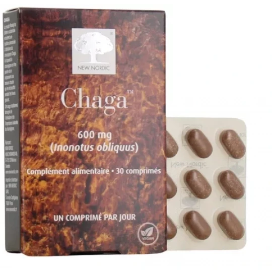 New Nordic Chaga 600 mg Comprimés x 30