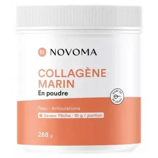 Novoma Collagène Marin en Poudre 288 g Pêche