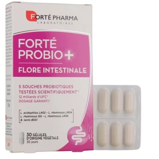 Forté Pharma Forté Probio+ Flore Intestinale Gélules x 30