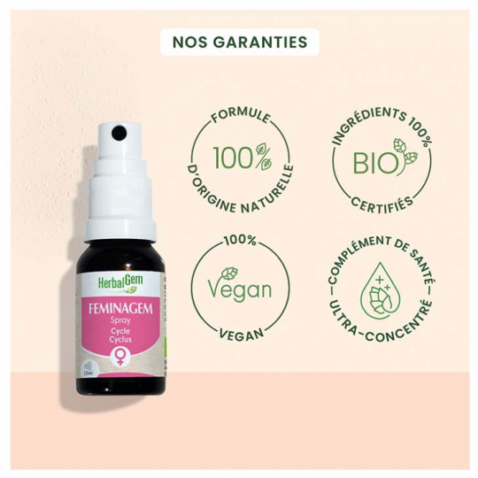HerbalGem Feminagem Cycle Spray Bio 15 ml - image 3