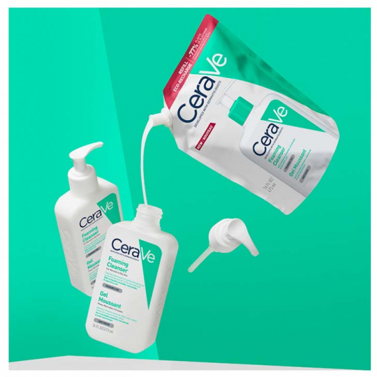 CeraVe Gel Moussant 473 ml + Éco-Recharge 473 ml - image 2