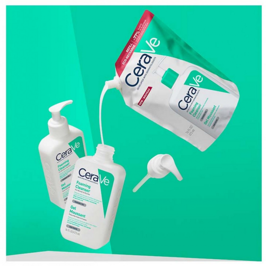 CeraVe Gel Moussant 473 ml + Éco-Recharge 473 ml - image 2