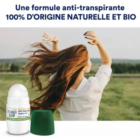Etiaxil Déodorant Anti-Transpirant Végétal 48H Thé Vert Bio 50 ml - image 2