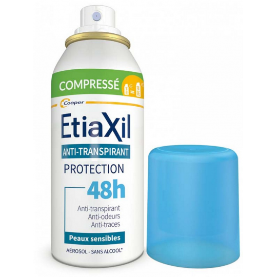 Etiaxil Anti-Transpirant Protection 48H Peaux Sensibles Aérosol Compressé 100 ml - image 1