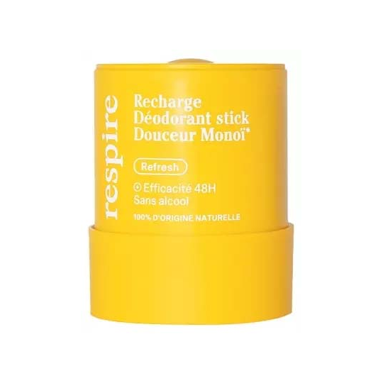 Respire Déodorant Stick Douceur Monoï Recharge Bio 50 g