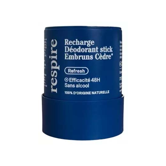 Respire Déodorant Stick Embruns Cèdre Recharge 50 g