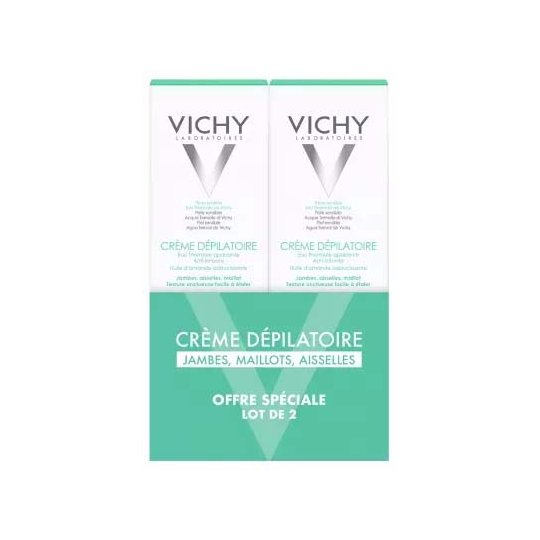 Vichy Crème Dépilatoire Dermo-Tolérance Lot de 2 x 150 ml