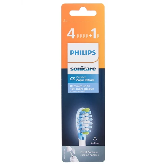 Philips Sonicare C3 Premium Plaque Defence HX9045/17 Têtes de Brosse x 5