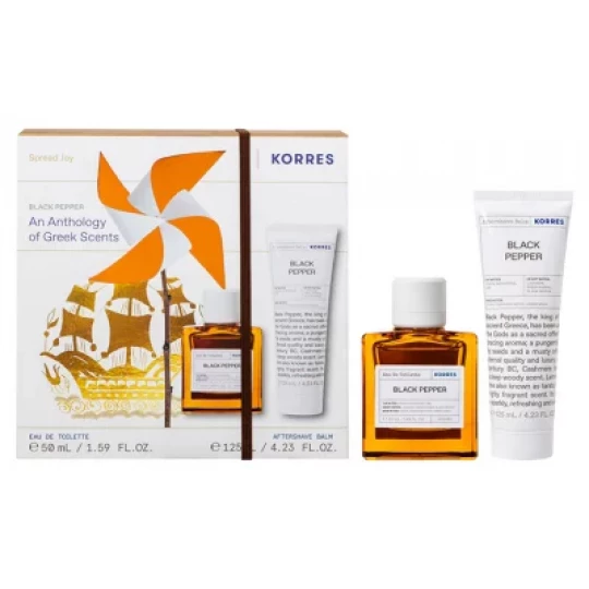 Korres Eau de Toilette Black Pepper 50 ml + Baume Après Rasage Black Pepper 125 ml - image 3