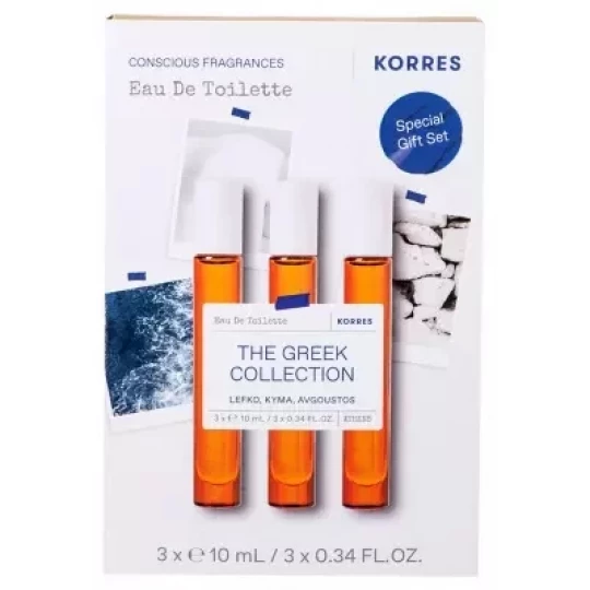 Korres Coffret The Greek Collection Eau de Toilette Lot de 3 X 10 ml