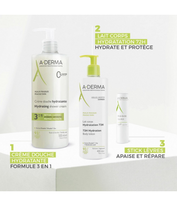 A-Derma Lait Corps Hydratation 72h 400 ml - image 6