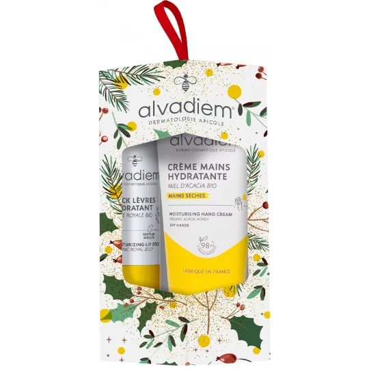 Alvadiem Stick Lèvres Hydratant 4 g + Crème Mains Hydratante 30 ml